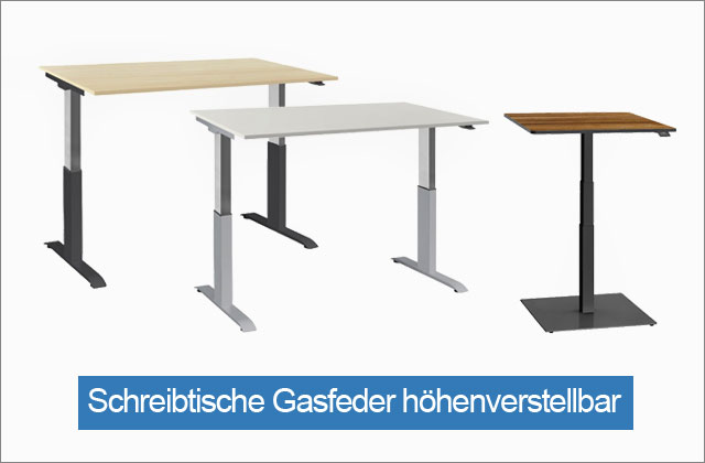 Schreibtische Gasfeder höhenverstellbar