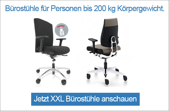 XXL Bürostühle bis 200 kg